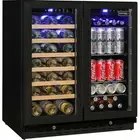 New Under Bench Beer And Wine Dual Zone Bar Fridge Model JC165B