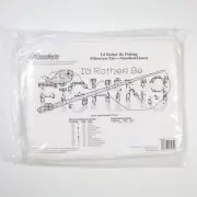Herrschners Pillowcase Pair I'd Rather Be Fishing Standard Set of Two 110328