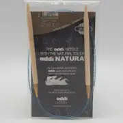 Addi Knitting Needle Circular Natura Bamboo Blue Cord 32" US Size 10.75