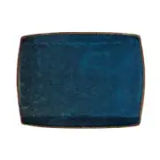 Oneida F1468994359S Studio Pottery Blue Moss 11"x 8.625" Porcelain Plate - 1 Doz
