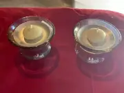 New, Discontinued Two Magnetic Glade Candle Holders W/Candles& 1 Extra Candle
