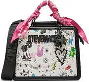 [Steve Madden] Evelynv Box Tote Update, White, White, One Size