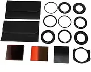 Binxind 24pcs Square Full + Graduated Filter Set + 9 Size Adapter Ring Filter Holder for p Series LF78