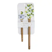 2pc Silicone Wood Spatula Kitchen Baking/Cooking Utensil Cookware Set Lemon