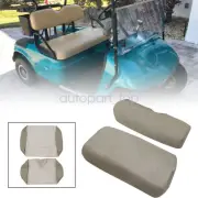 Front Leather Seat Cover Set For E-Z-Go TXT Golf Cart Beige Tan