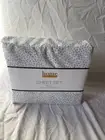 Home Design Full Size Printed Microfiber 4-Piece Sheet Set Grey Dots