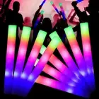 LED Light Up Foam Sticks Batons Soft Tube Glow Wands Rally Rave Party Club