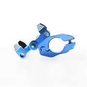 Universal Motorcycle GPS Navigation Mobile Phone CNC Metal Holder Mount Bracket BLUE COLOUR