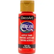 DecoArt Americana Acrylic Paint 2oz-Tiger Lily DA-415