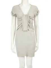 Grey Textured Mini Dress