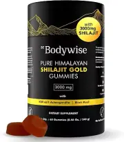 Be Bodywise Pure Himalayan Shilajit Gummies Gold I Lab Tested I No Added Sugar I