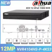 Dahua NVR4104HS-P-4KS3 4 Channel Network Video Recorder 12MP 4CH NVR System
