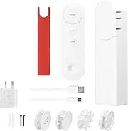 LAPOOH WiFi Intelligent Pull Bead Curtain Motor Electric Roller Blinds Driver Automatic Opener No Wiring Support APP Remote Control Timer Setup Temperature Sensing Compatible with Home