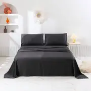 Natural Home 400TC Bamboo Sateen Sheet Set Charcoal - Single Bed