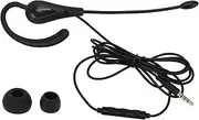 Single Ear Headset with Microphone Wired Noise Cancelling Lightweight Monaural Earpiece for Call Center Office Type C (3.5mm)