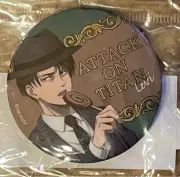 Attack On Titan Raffle Mate E Prize Metallic Button Badge Levi Japan Anime
