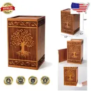 Quality Wooden Cremation Urn - Personalized Sympathy Memorial Gift