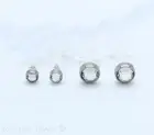BEZEL SET CRYSTAL BIO FLEX LABRET TRAGUS MONROE LIP BAR CARTILAGE PIERCING STUD