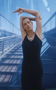 [Gabriela Hearst] Florian Beaded Cashmere-Silk Slip Dress