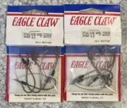 2 Packs Eagle Claw Weedless Hooks Size 4/0 NOS