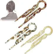 Lialys Hairpin, Prestige Hairpin, 3Pcs Lialysoff Hair Pin, Prestige Hair Pins, French Hair Pin for Thick Hai-r, U Shaped Hai-r Pins, Hair Accessories