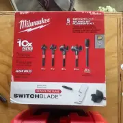 Milwaukee Switchblade Selfeed Bit Plumber's Kit 5Pc