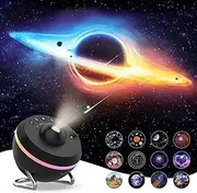MERTTURM Planetarium Projector, 5K HD Galaxy Star Projector with Dynamic Meteor, 13 in 1 Space Solar System Ceiling Projector with Timer/Nebula/Moon/RGB, for Adult Kid Gift Room Decor