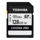 TOSHIBA EXCERIA PRO 128GB UHS-I U3 SDHC/SDXC 勁速炫銀記憶卡