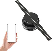 3D Hologram Fan with 16GB Memory Card, 1024x1024P 2 Blades LED 3D Hologram Fan Display Projector with 256 LED Beads WiFi APP Control for Windows,for Android,for iOS for Business