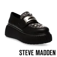 在飛比找momo購物網優惠-【STEVE MADDEN】ESCALO 鉚釘厚底樂福鞋(黑