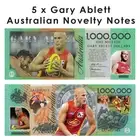 5 x Gary Ablett - One Million Dollar Novelty Money Note