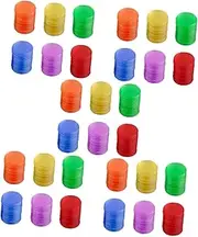 ibasenice 600 Pcs Bingo Supplies Counting Chips Coin Counter Dot Markers Pokeno Chips Bingo Chips for Bingo Games Easter Bingo Game Preschool Bingo Tiddlywinks Bingo Cards Token Child Round