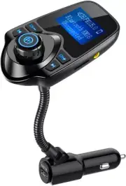 Nulaxy KM18 Wireless In-Car Bluetooth FM Transmitter - Black $20.99