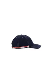Thom Browne 4-Bar Tag Curved Peak Baseball Cap S Black