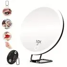 360° Adjustable Stand LED Makeup Mirror Lighted Magnifying Glass Home