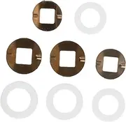 SAFIGLE 8Pcs Scissor Pads Noise Reducing Barber Scissor Gaskets for Haircut Performance for Grooming Pets and Enhancing Cutting Stability