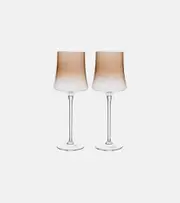 [Brunello Cucinelli] Brunello Cucinelli Set of 2 Murano glass red wine glasses
