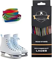Roller Skates Laces - Waxed Hockey Skates Laces | Woven Fiber Material Skating Supplies for Hockey Skates, Roller Skates, Inline Skates, Ice Skates