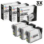 LD Replacements for Epson T252XL120 3pk HY WF 3620 3640 7110 7610