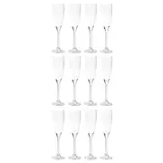 12PK Impact Stemware 160ml Champagne Flute Cup Polycarbonate Drinkware Clear