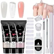 Gel Manicure Nails, Portable UV Lamp Manicure, Home Nail Supplies, Poly Nails Full Set, Extension Accessories for Professional Salon, Consistent & Perfect Wear