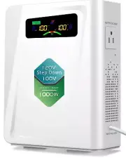 ZHENGXI 120v to 100v Step Down Transformer 1000W Power Voltage Converters, No