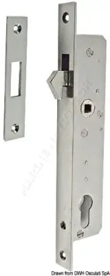 Osculati Lock For Sliding Doors Stainless Seel
