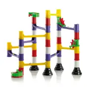 QI-6535 Migoga Basic Marble Run 45pc Reproduce Construction Set for Kids