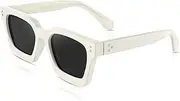 [FEISEDY] Sunglasses Men Women Polarized Chunky Square Thick Frame Rectangle UV400 Shade Sun Glasses B2396