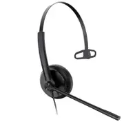 Yealink UH34 Special Edition Mono UC USB Headset, USB-C 3.5mm, Audio Clarity, Noise Cancelling Microphone