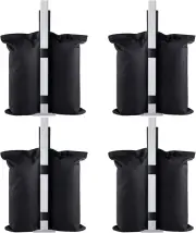 Pack of 4 Tent Weight Sand Bags Weighted，Sand Bags for Instant Outdoor Sun Sh...