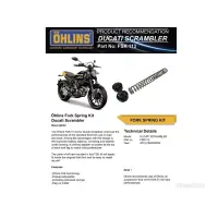 在飛比找蝦皮購物優惠-《OHLINS》FSK113前叉彈簧套件Ducati  Sc
