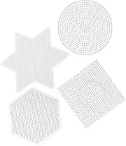 LALAFINA 5mm Square Pegboard Beads Kit DIY Fuse Beads Board Round Hexagonal Templates for Teen Crafts