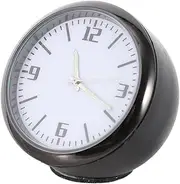 Gatuida Car Clock Car Stick on Clock Digital Clocks Small Round Digital Clock for Car Kit Mini Dashboard Clock Car Decor Charger Night Light Clock Pocket Watch Car Quartz Clock White Abs